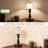 Retro Traditional Roman Columns Table Lamp With Frosted Glass Shade (Bulb Include)