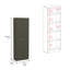 Armoire pour garde-manger, cinq tablettes, armoire à double porte-576019187