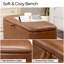 Banc de rangement avec repose-pieds 40 po