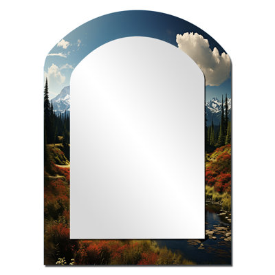 Luxullian - Miroir paysager en métal