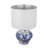 D12x19.3" Blue And White Ceramic Vase Lamp