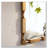 Gold Bamboo-Style Rectangular Wall Mirror