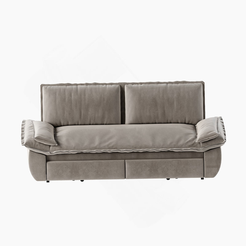 Canapé-lit convertible 3-en-1 multifonctionnel, idéal pour les espaces de vie polyvalents et la détente confortable, Gris