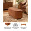 Banc ottoman de rangement en similicuir de 40 pouces pour salon