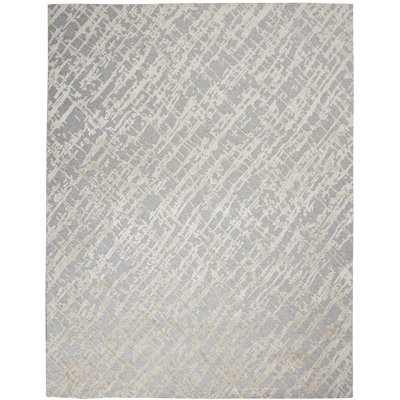 Nourison Theos 9'9" x 13'9" Sand Storm Modern Indoor Rug