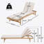 Chaise longue avec coussin Mallacia