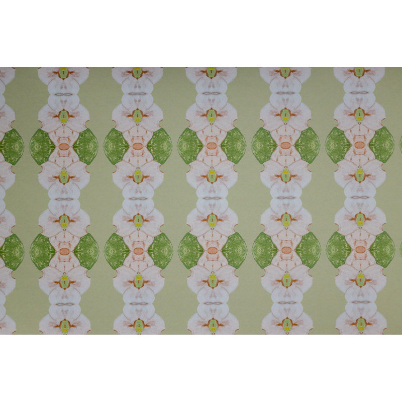 Flowering Dogwoods Luxury Wallpaper, Fernwood Green