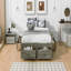 Lit plateforme double avec 6 tiroirs de rangement-905232016-905232013