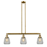 Luminaire suspendu linéaire pour îlot de cuisine 3 lumières Vinson