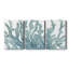 Blue Macro Coral III - Toile tendue avec châssis de qualité supérieure - Prêt à être accroché-2082459481