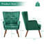 71cm W Modern Solid Wood Armchair & Accent Chair with Velvet Upholstery for Living Room -1962754136