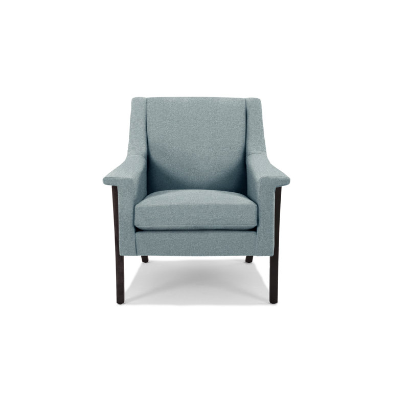 Arlo Armchair, Wenge, Ecru Polyester Blend