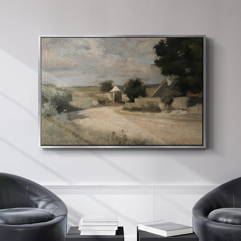 «Vintage Landscape - CDXLVI» sur toile, H 17 po x l 25 po, Silver Floater Framed Canvas