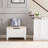 2 Pack White Wooden Storage Bench with Lid – Multi-Functional Shoe Bench, Blanket Chest & Toy Box for Entryway, Bedroom, or Living Room-684867456-727699206