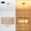 Luminaire suspendu bohème en rotin naturel à 5 lumières Ekkehard-553728905