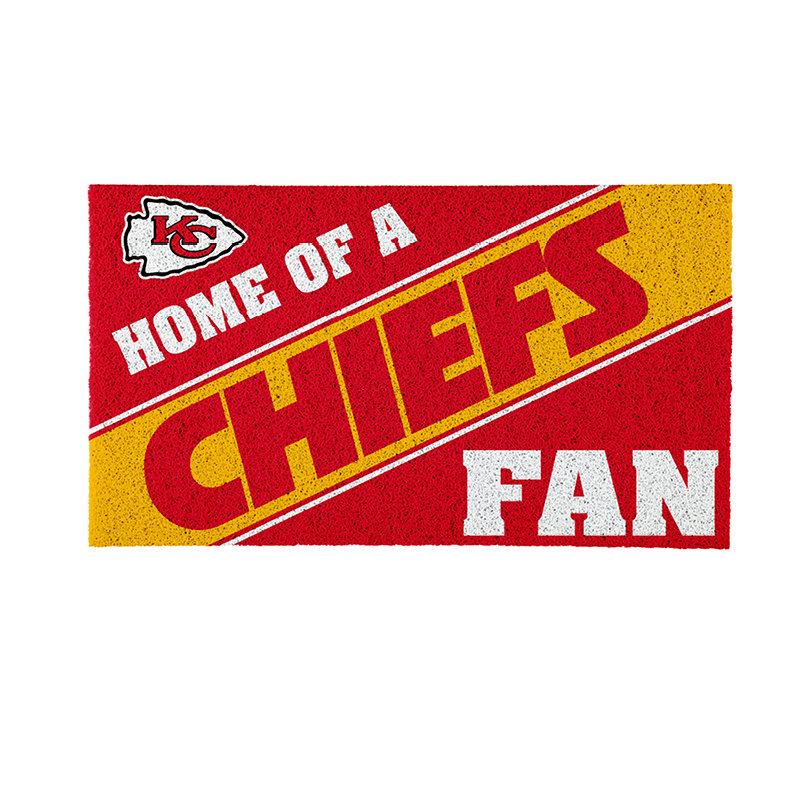 NFL Home of a Fan Team Color Outdoor Doormat, Kansas City Chiefs