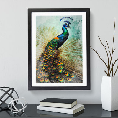 Peacock No.2 - Single Picture Frame Painting