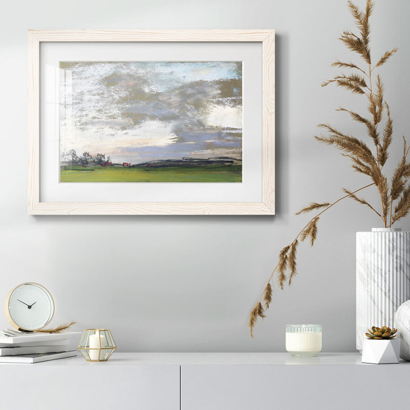 Paysage 01 - seul cadre imprimé, Blanc, H 22 po x l 32 po