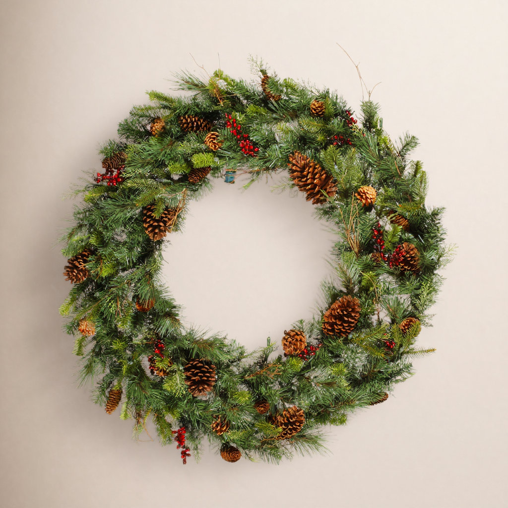 36" Berry Christmas Wreath, 36"