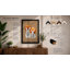 Two Geometric Foxes Modern - Framed Print-457341878-457341873