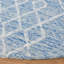 Tapis à motif géométrique en laine et en coton touffeté à la main Gina-1195518085