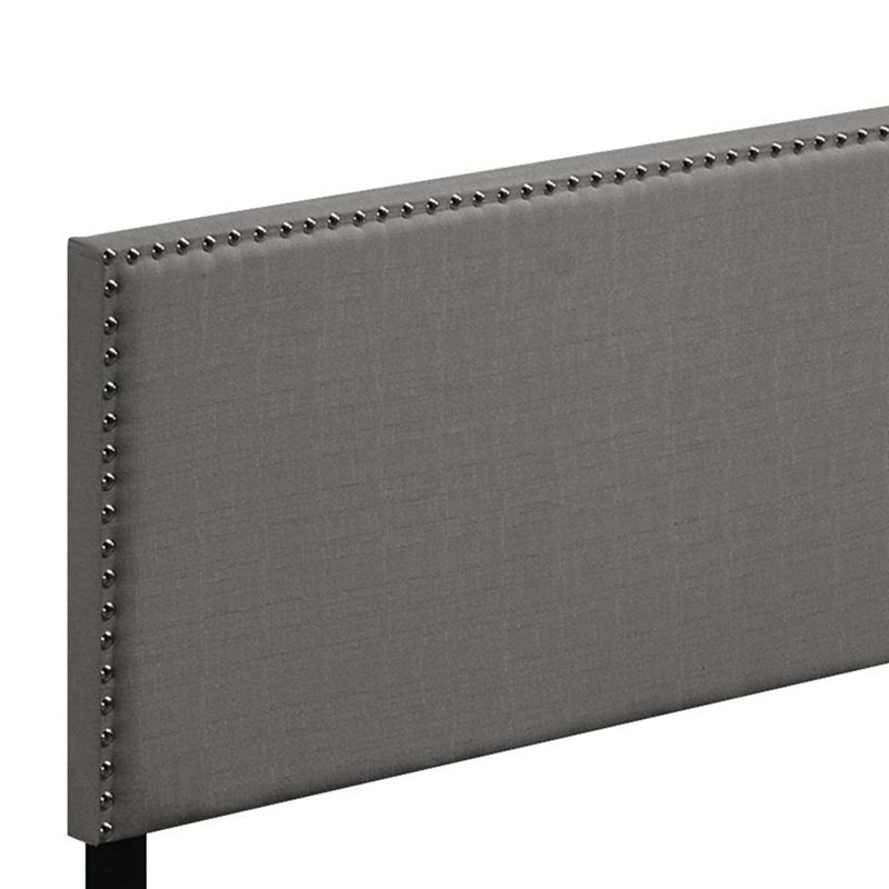 Panel Bed with Nailhead Trim