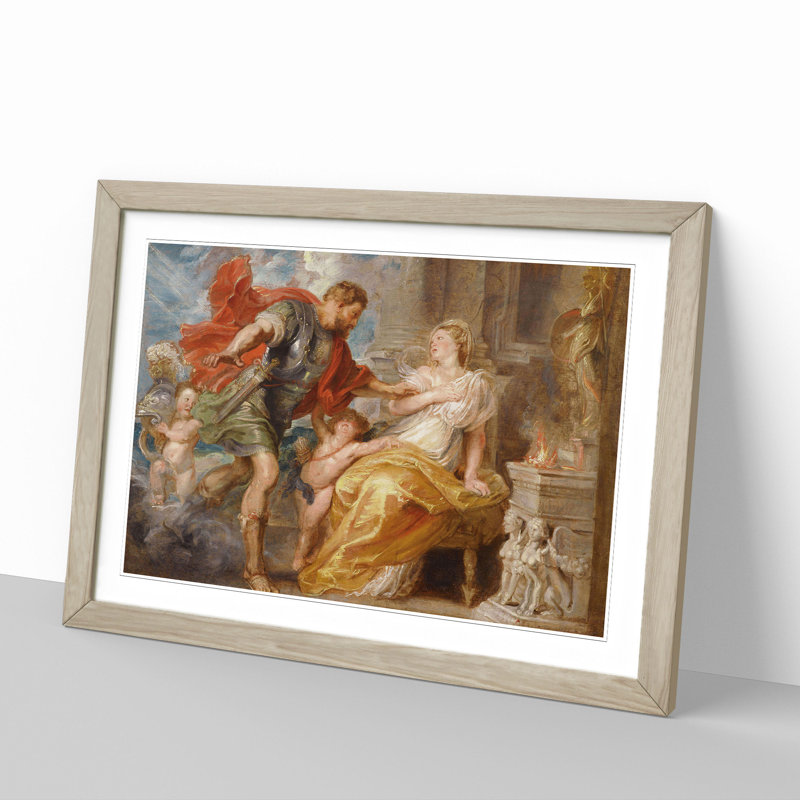 Modello by Peter Paul Rubens - Picture Frame Painting, Oak, 36cm H x 48cm W x 2cm D