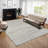 Contemporary Ivory Distressed 1''8" X 2''6" Accent Rug-1750565736