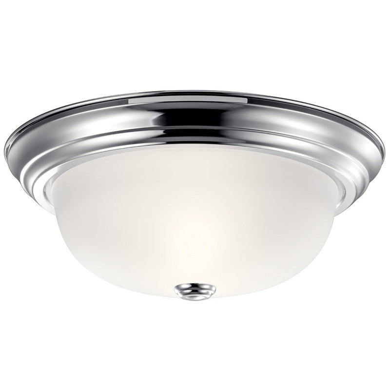 Plafonnier encastré simple à 2 lumières Schaaf, H 6 po x l 13,25 po x P 13,5 po