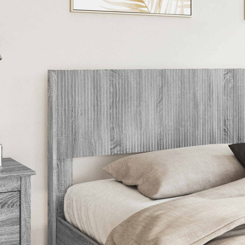Bed Frame, European Kingsize (160 x 200 cm), Grey Sonoma