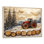 «Large Tractor In A Winter Farm Landscape», art mural sur toile
