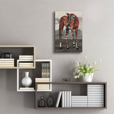 Epic Art 'Waiting For Saddle 1'  by Coco Good Acrylic Glass Wall Art, 16" x 24"