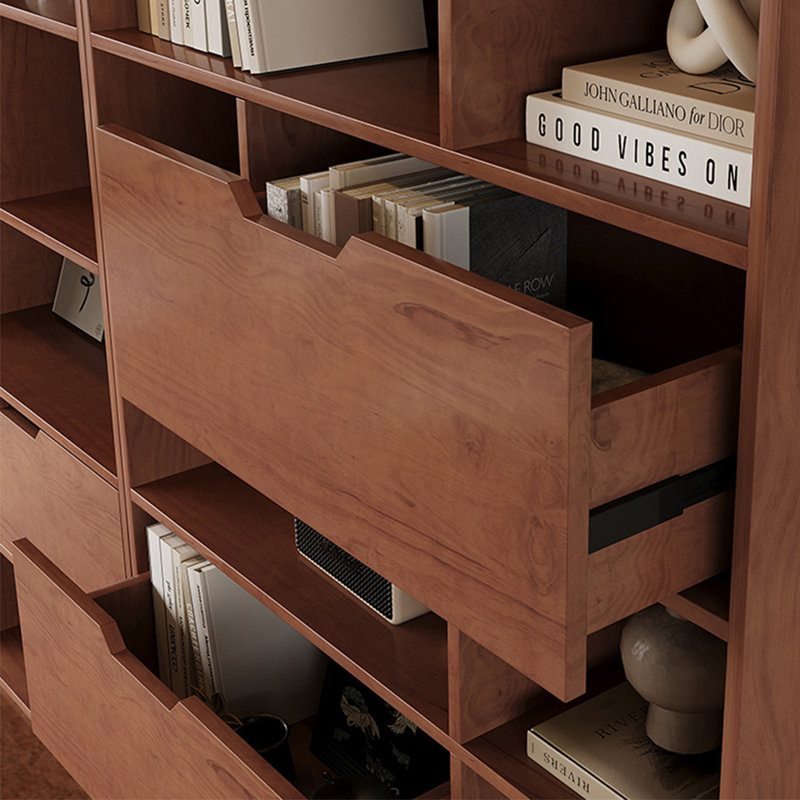 Classic Retro Storage Bookcase, (12 shelves) 78.74"H x 94.48"W x 11.81"D