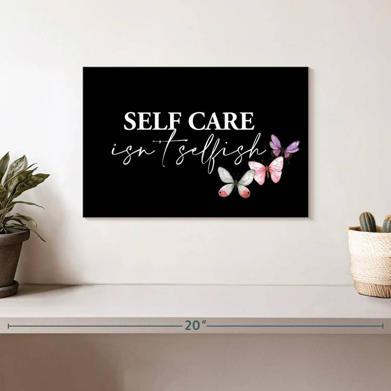 Tergel Self-Care Quote V, 8" H x 12" W