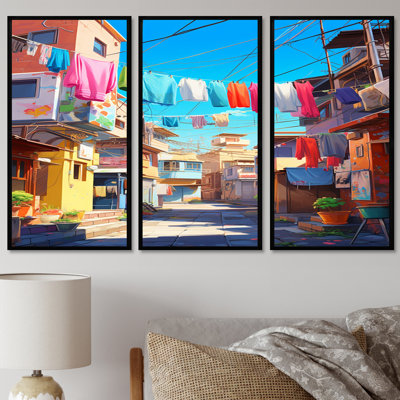Verdell - City Buildings Wall Art Set