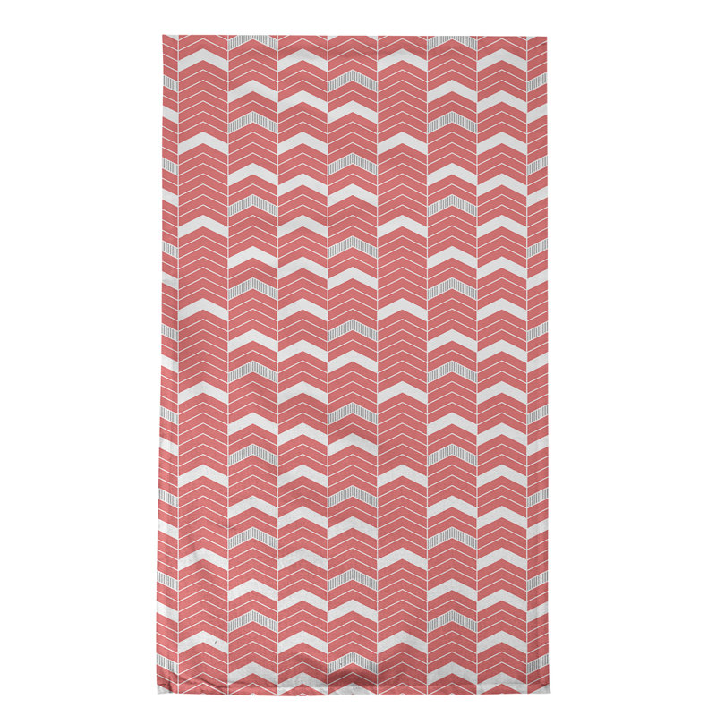Stephenie Tea Towel Kitchen Towel, Maroon/Gray, Cotton Twill