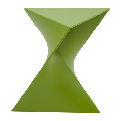 Leisuremod 17" Sculptural Hourglass Side Table - Fully Assembled Stackable Stain Proof End Table for Living Room, Bedroom or Patio