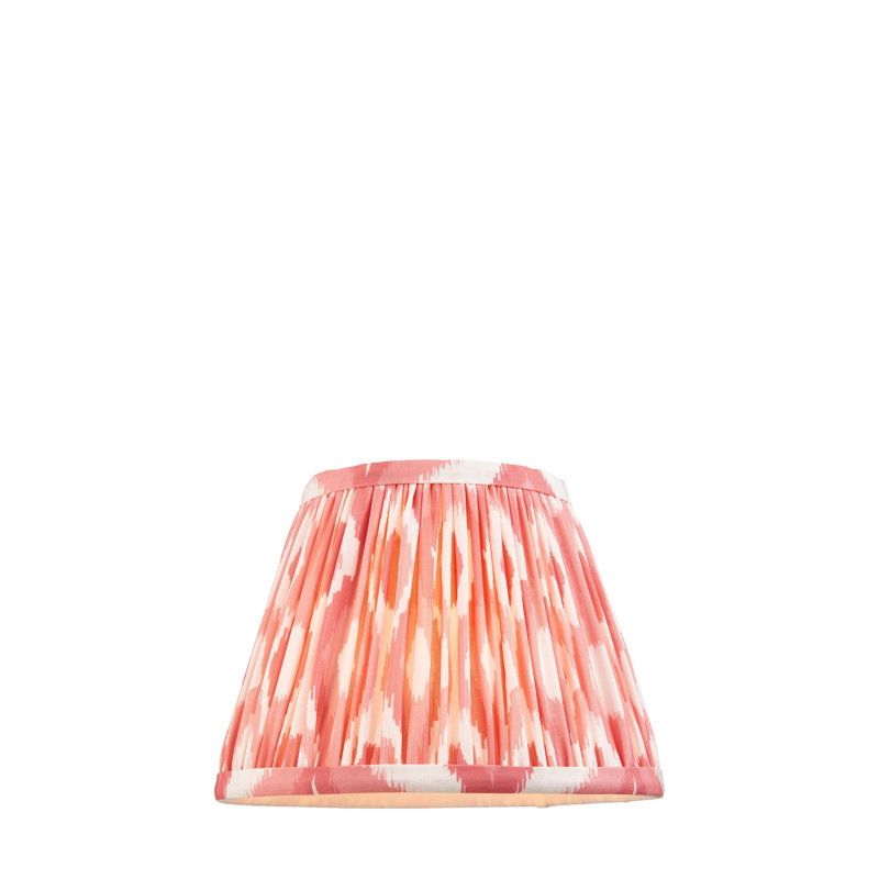 Ikat Lamp Shade, 14.5cm H x 11.8cm W x 20cm D, Orange