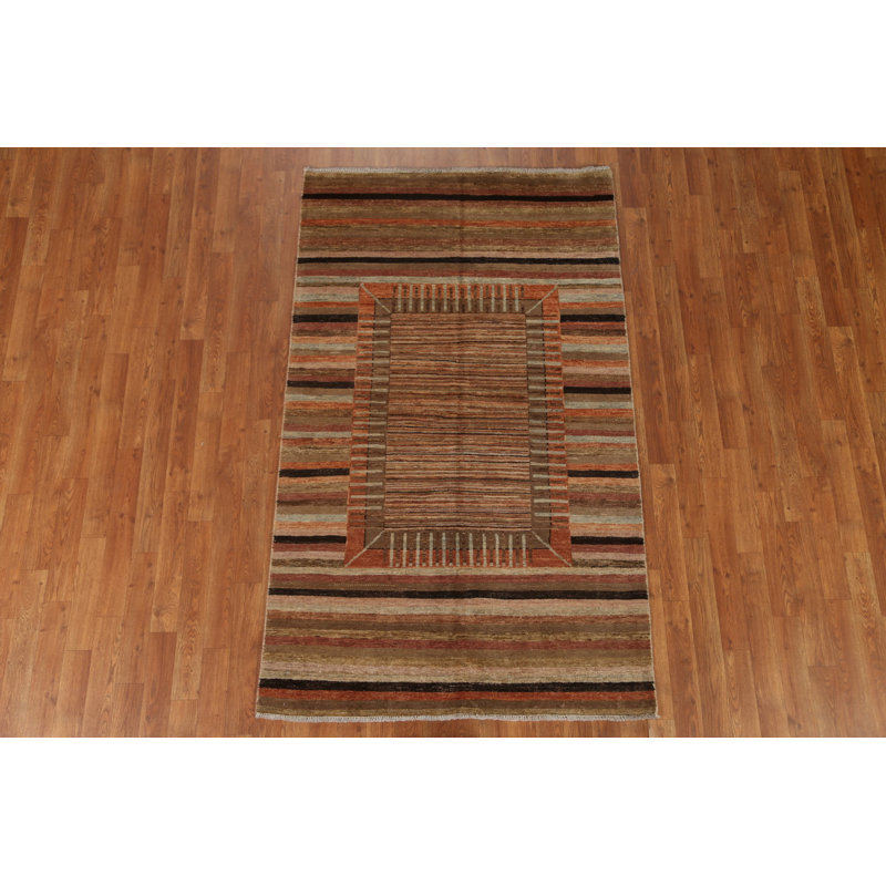 Tapis rayé Gabbeh 4 x 6