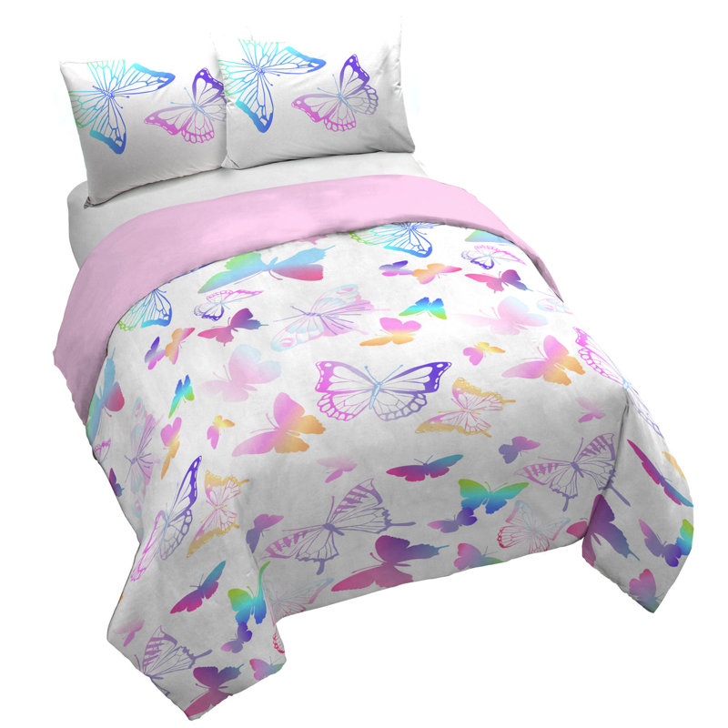 Ensemble de housse de couette et housse de couette 100% coton biologique, Lit simple