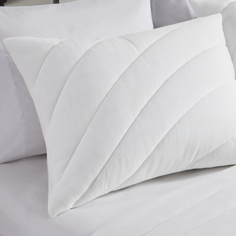 Juniper White Jersey Puffy 3-Piece King/Cal King Comforter Set, White, King / Cal King Comforter + 2 King Shams