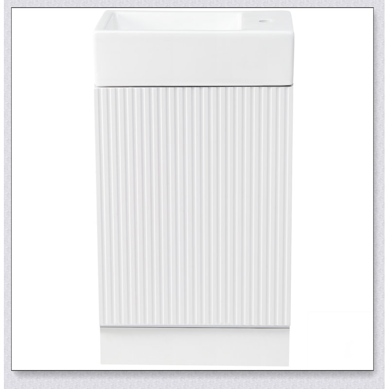 Meuble-lavabo de salle de bain avec lavabo, meuble-lavabo de salle de bain avec tablette, orienté vers la gauche ou vers la droite