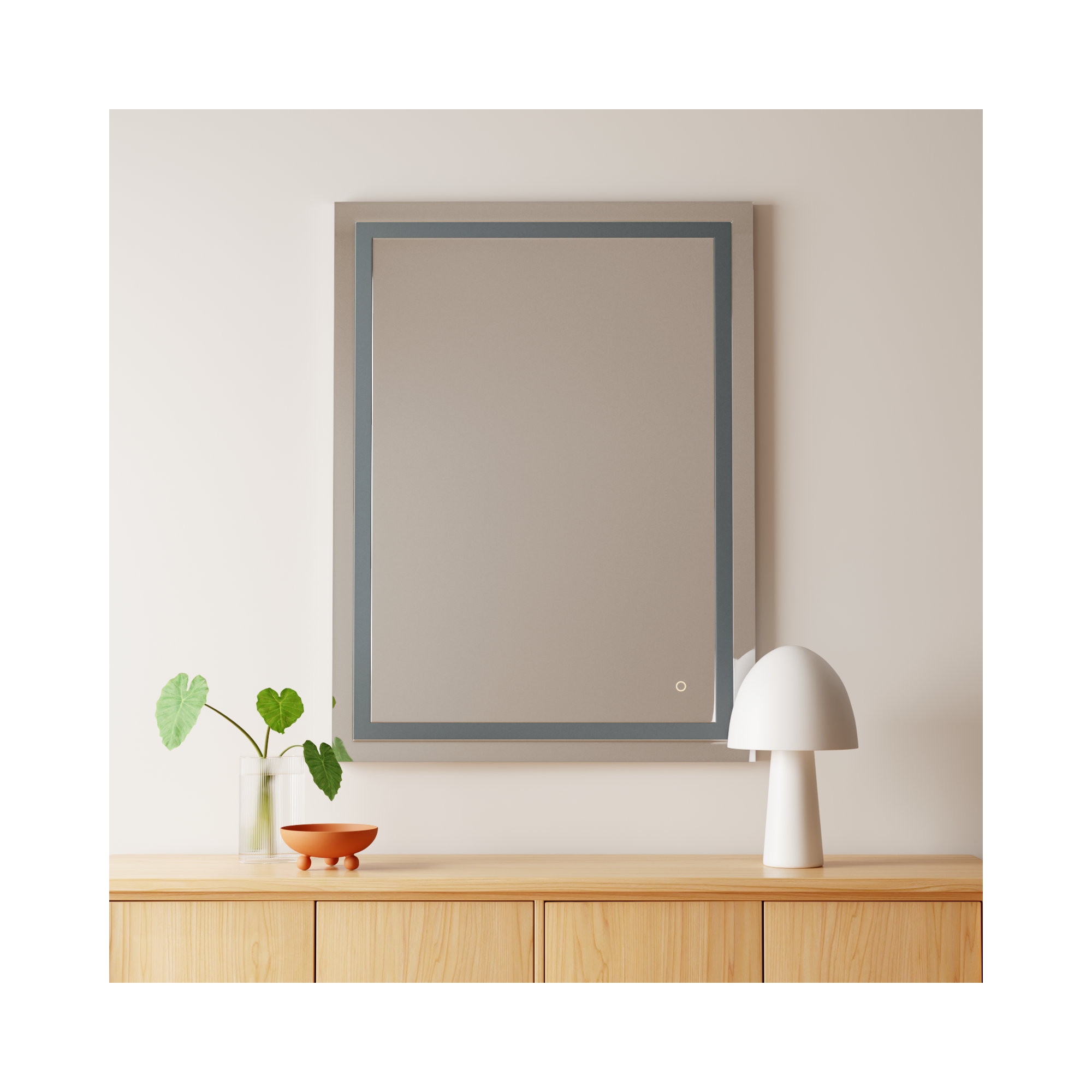 Scoles Flat Wall Mirror, 48" x 36"