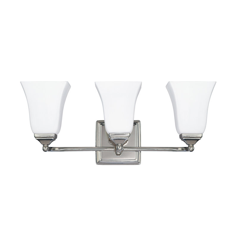 Classic 3 - Light Dimmable Vanity Light, Polished Nickel