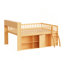 Lit mezzanine avec rangement, tête de lit avec lumière DEL-531090045-531090044