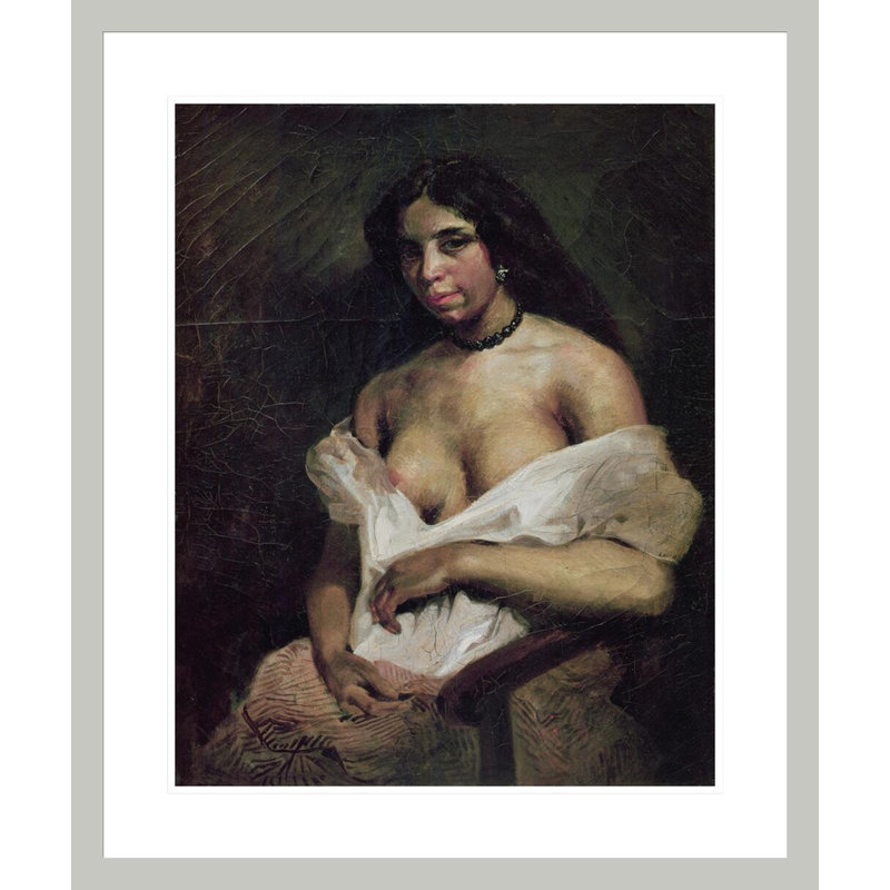 «A Mulatto Woman» par Eugène Delacroix, impression giclée sur cadre, 27.99" H x 23.5" W