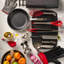 Cuisipro Balloon Whisk, Red, Silicone / Stainless Steel, Non-Stick Friendly, Heat Resistant, Flexible, 12”, 30.5cm