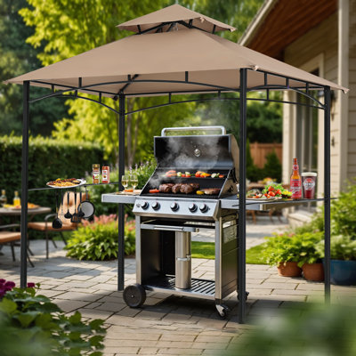 MASTERCANOPY 8 ft. L 5 ft. D Steel garden pavilion