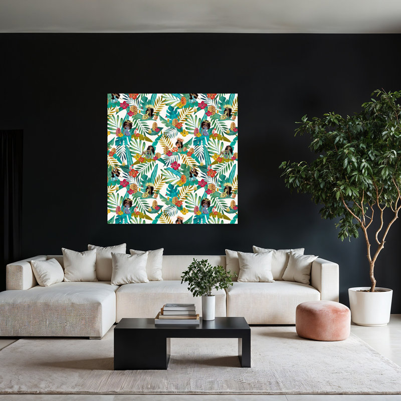 Art contemporain, art tropical contemporain, H 48 po x l 48 po