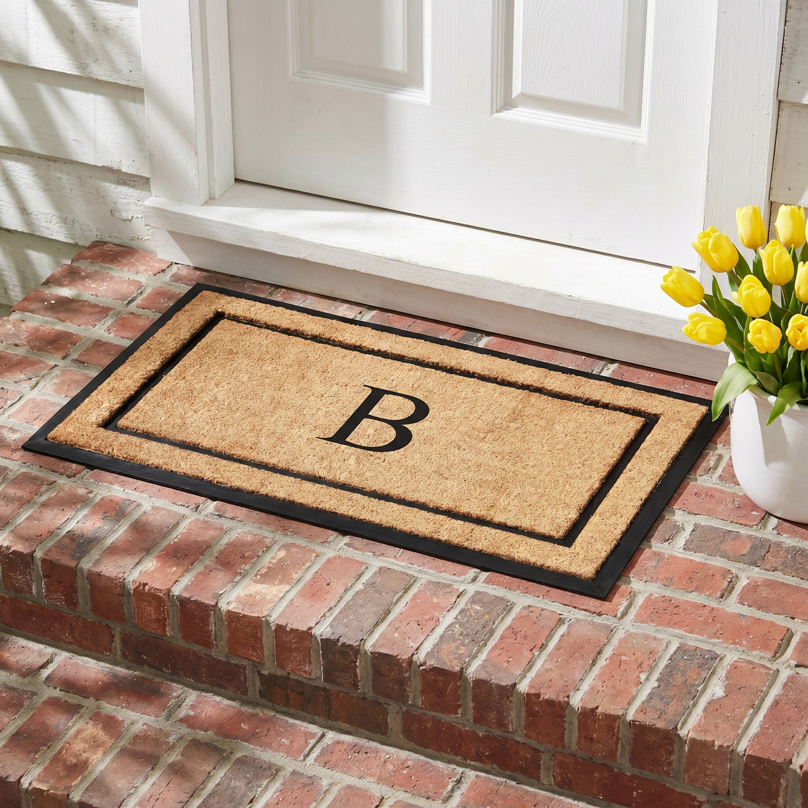 Non-Slip Outdoor Doormat, B